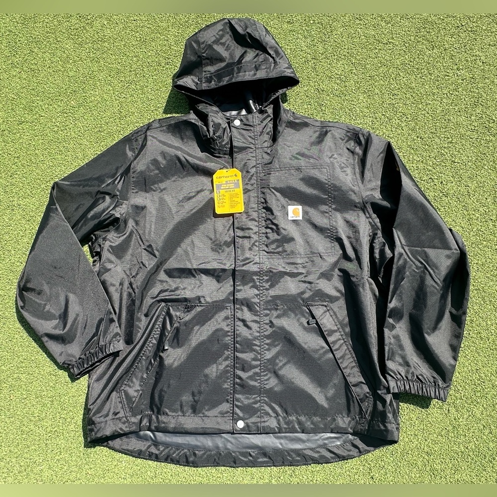 Cargartt Storm Defender Rain Workwear Jacket Size XL Mens Loose Fit